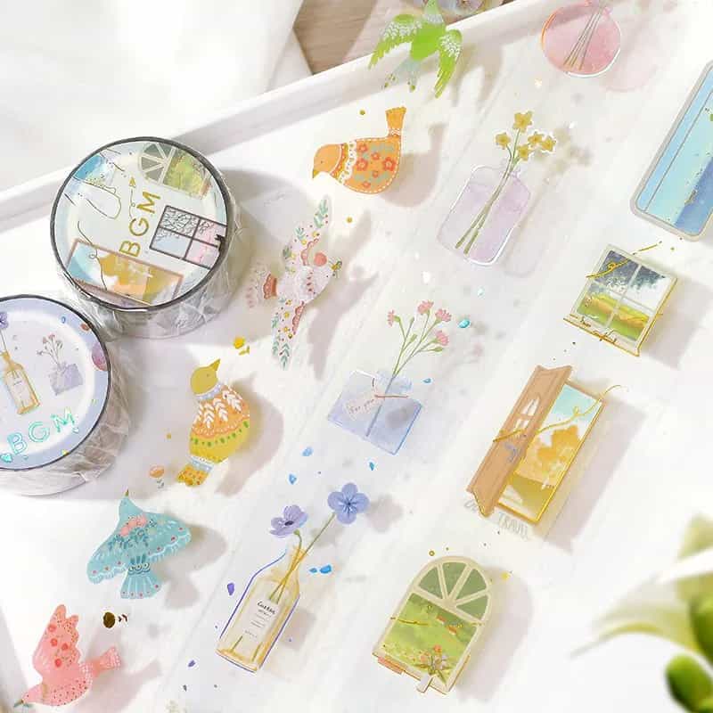 BGM - Washi Tape 20 mm - Bird Embroidery