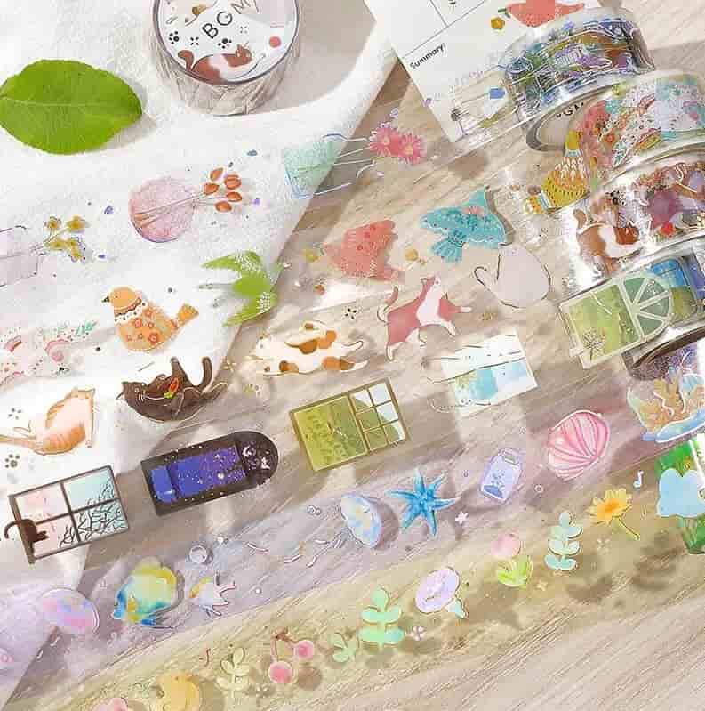 BGM - Washi Tape 20 mm - Bird Embroidery