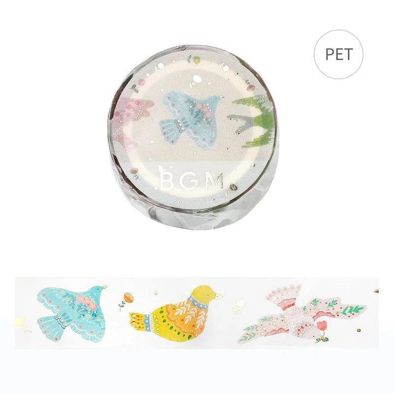 BGM - Washi Tape 20 mm - Bird Embroidery