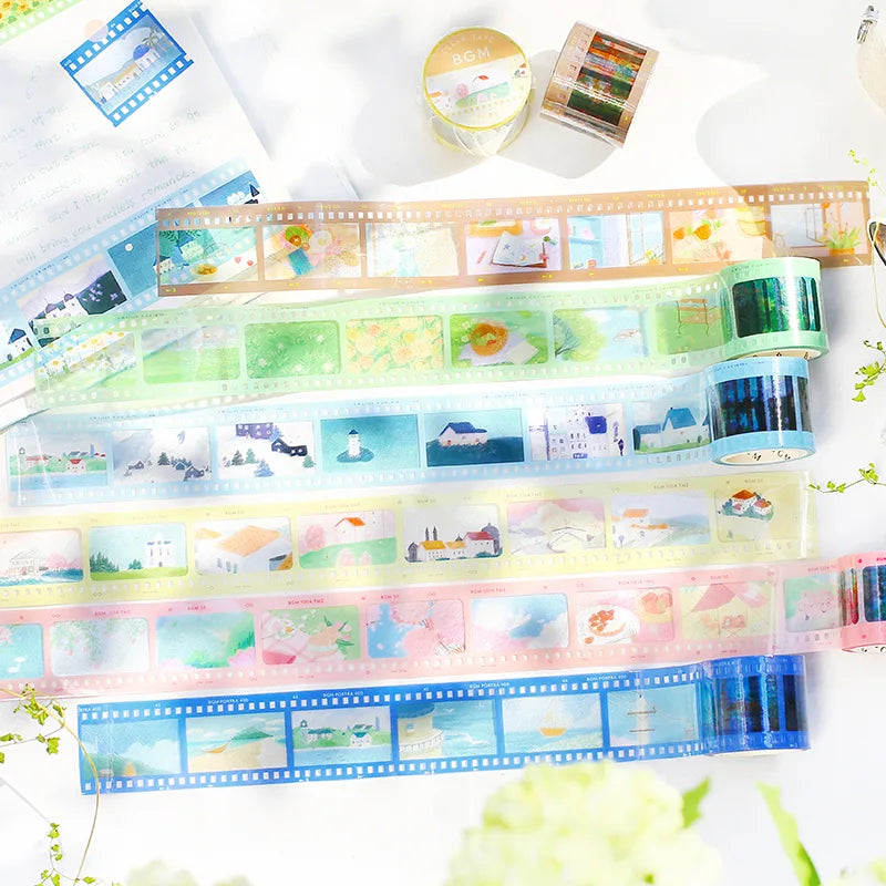BGM - Washi Tape 30 mm - Negativo Azul