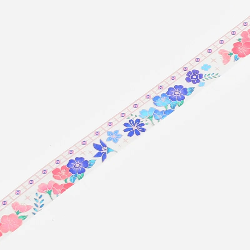 BGM - Washi Tape 20 mm Vidriera - Flores de ensueño