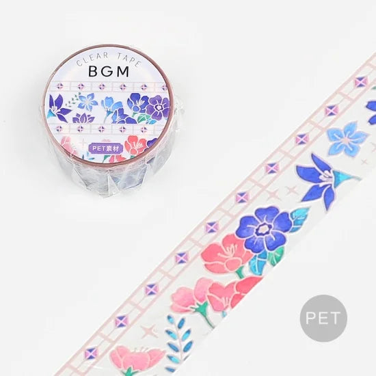 BGM - Washi Tape 20 mm Vidriera - Flores de ensueño