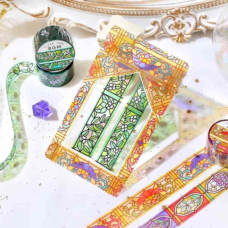 BGM - Washi Tape 20 mm Vidriera - Flor de Asahi