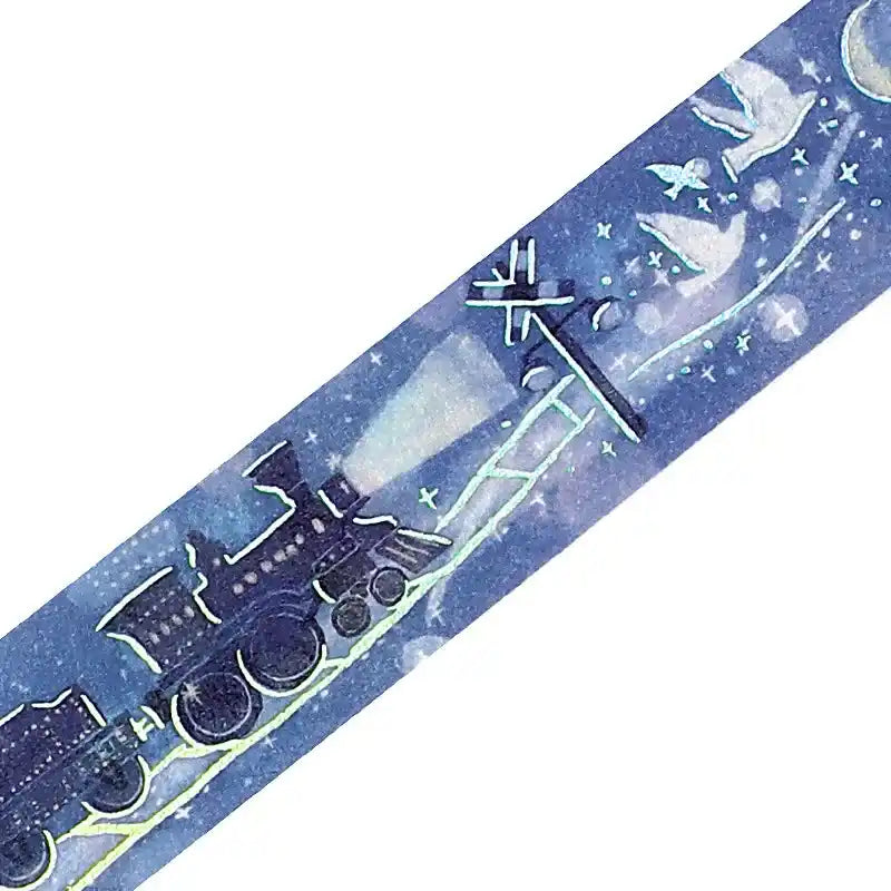 BGM - Washi Tape 15 mm Foil Stamping - Galaxy Train