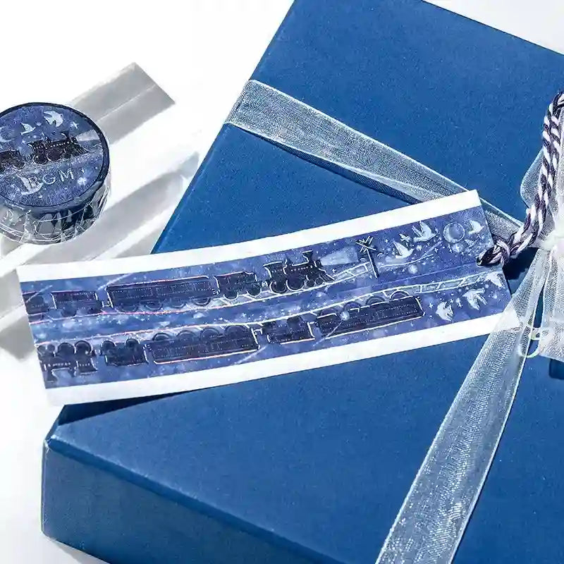 BGM - Washi Tape 15 mm Foil Stamping - Galaxy Train