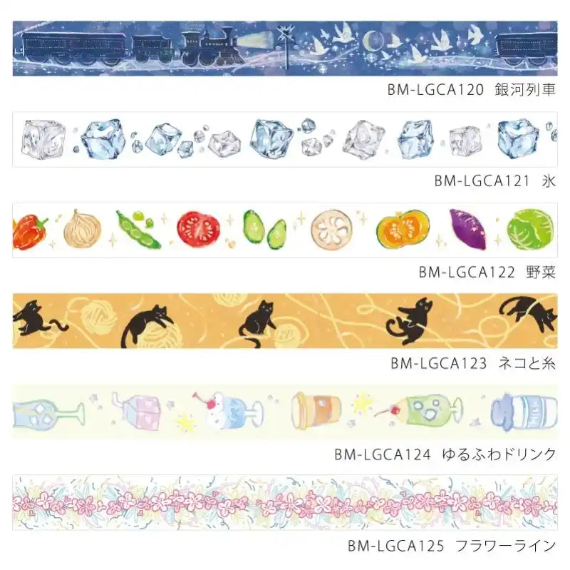 BGM - Washi Tape 15 mm Foil Stamping - Galaxy Train