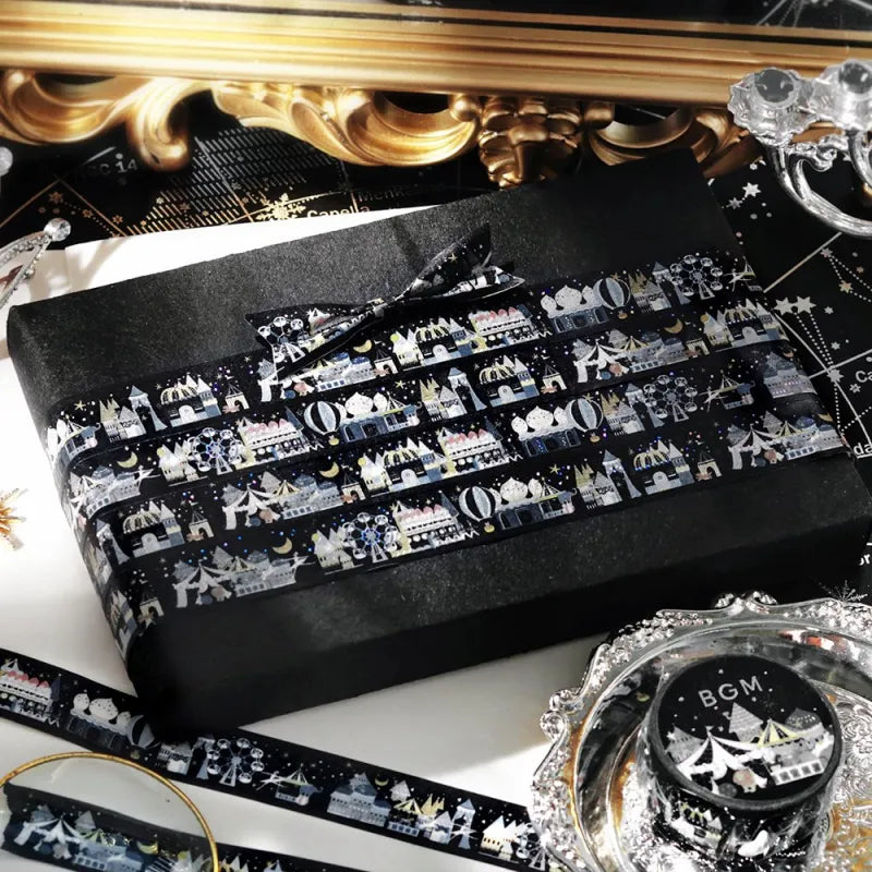 BGM - Washi Tape 15 mm Foil Stamping - Midnight Amusement Park