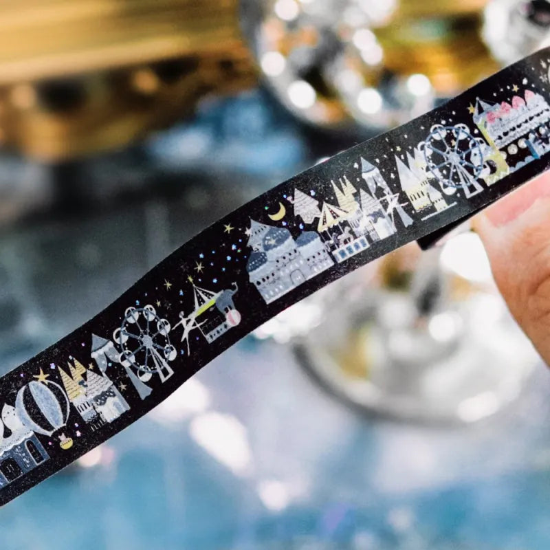 BGM - Washi Tape 15 mm Foil Stamping - Midnight Amusement Park