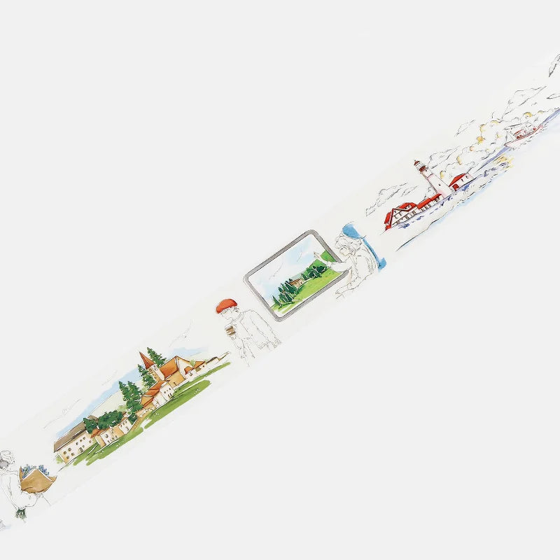 BGM - Washi Tape 30 mm Foil Stamping - Recuerdos Viaje