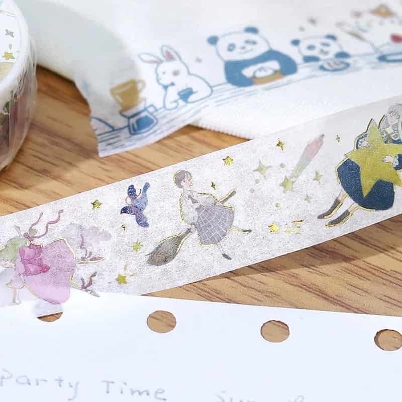 BGM - Washi Tape 20 mm Foil Stamping - Flying Girl