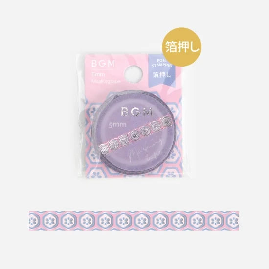 BGM - Washi Tape 5 mm Foil Stamping - Rosa