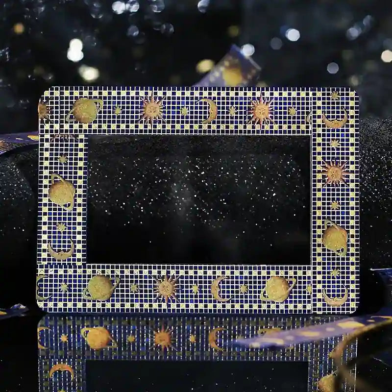 BGM - Washi Tape 15 mm Foil Stamping - Azulejos con Luna