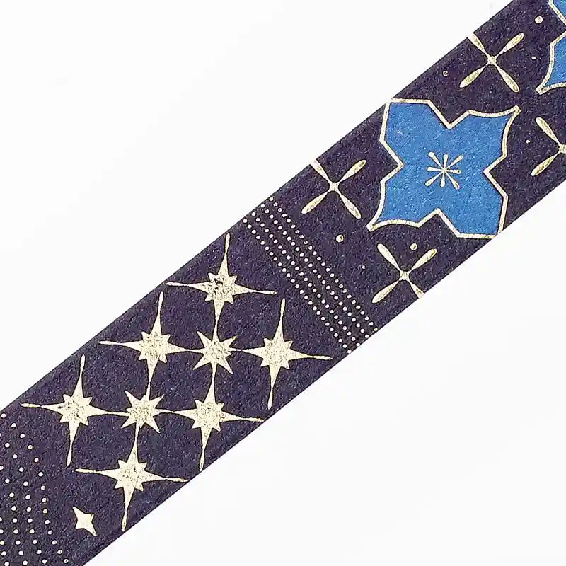 BGM - Washi Tape 15 mm Foil Stamping - Geometría Azul