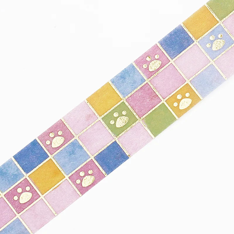 BGM - Washi Tape 15 mm Foil Stamping - Huellas