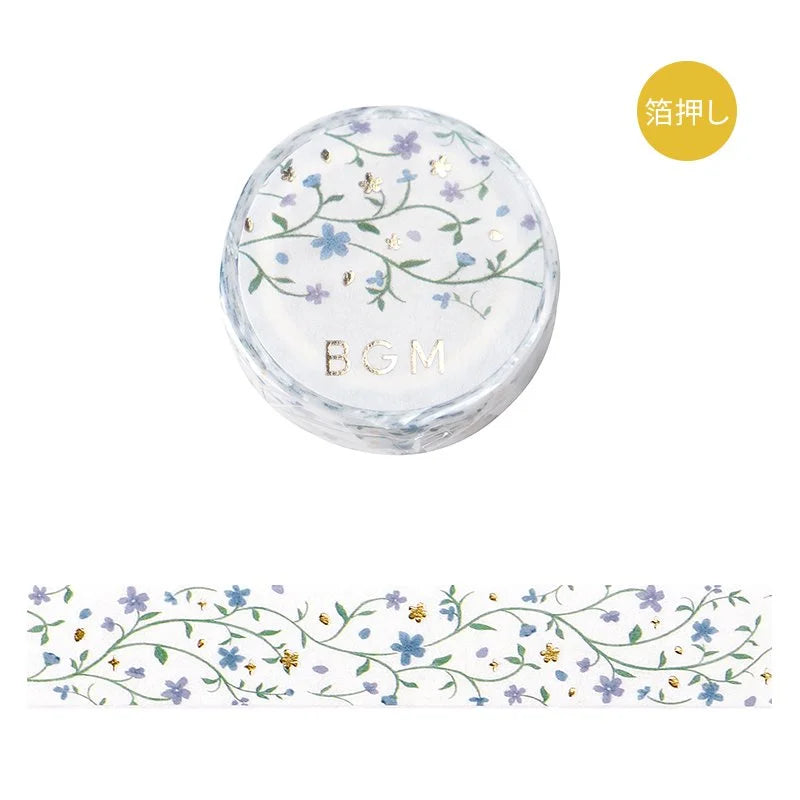 BGM - Washi Tape 15 mm Foil Stamping - Hana no Mai