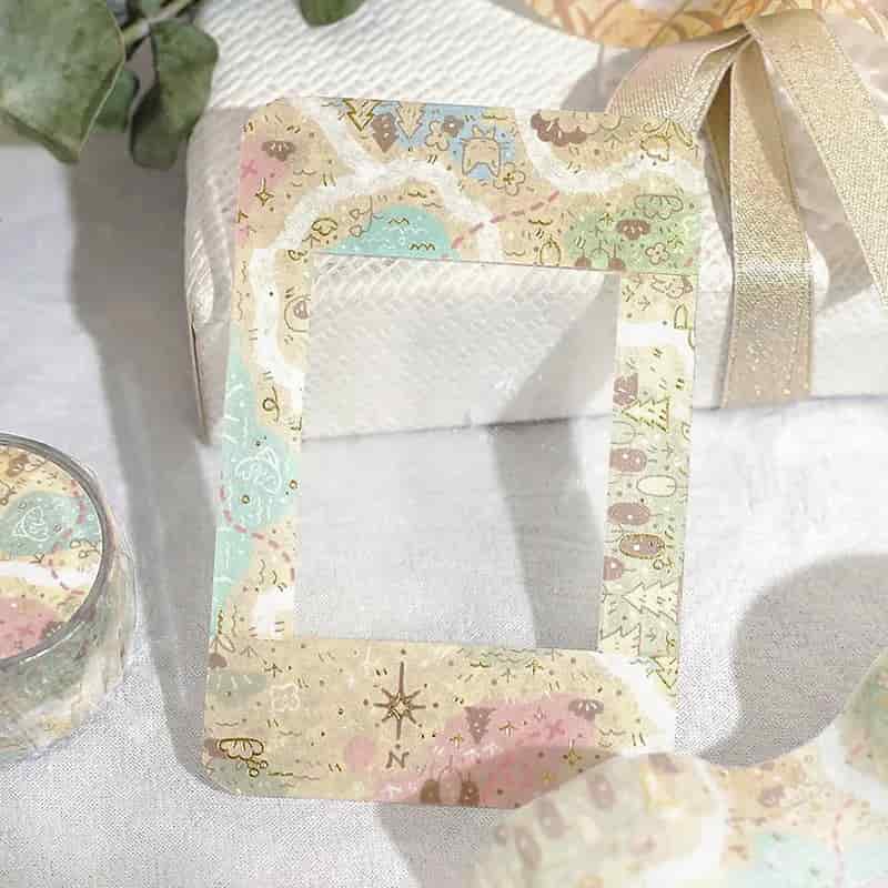BGM - Washi Tape 20 mm Foil Stamping - Map