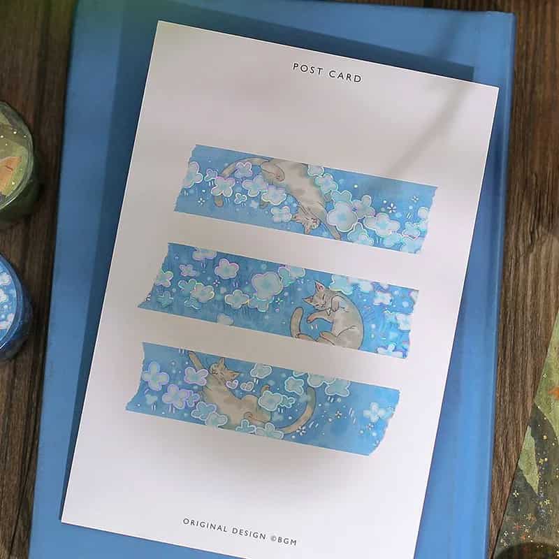 BGM - Washi Tape 20 mm Foil Stamping - Neko Land