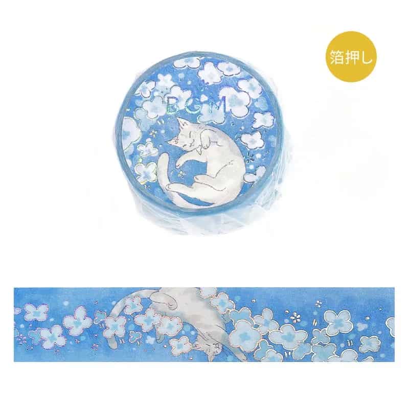 BGM - Washi Tape 20 mm Foil Stamping - Neko Land