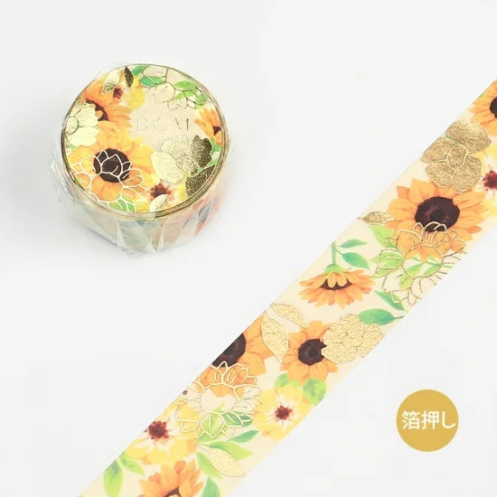 BGM - Washi Tape 20 mm - Melodía Girasoles