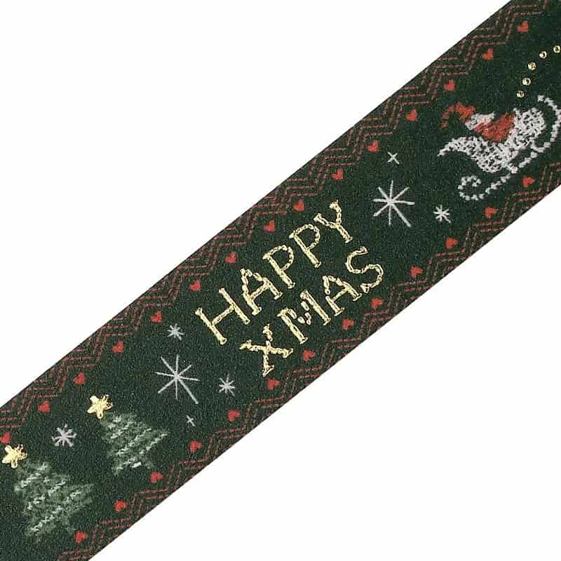 BGM - Washi Tape 15 mm Foil Stamping - Cross Stitch - Xmas Limited