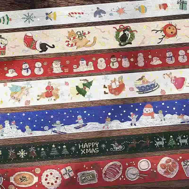BGM - Washi Tape 15 mm Foil Stamping - Cross Stitch - Xmas Limited