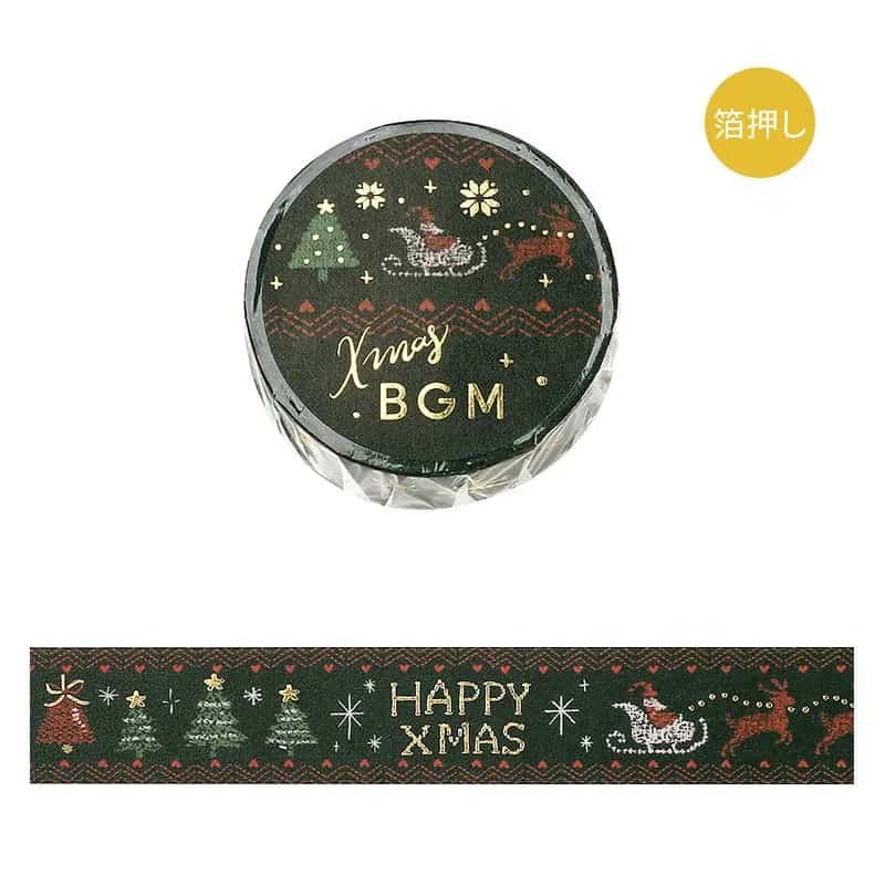 BGM - Washi Tape 15 mm Foil Stamping - Cross Stitch - Xmas Limited