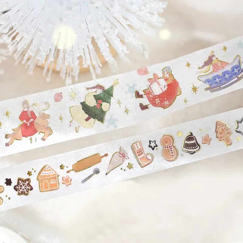 BGM - Washi Tape 15 mm Foil Stamping - Cookie Factory - Xmas Limited