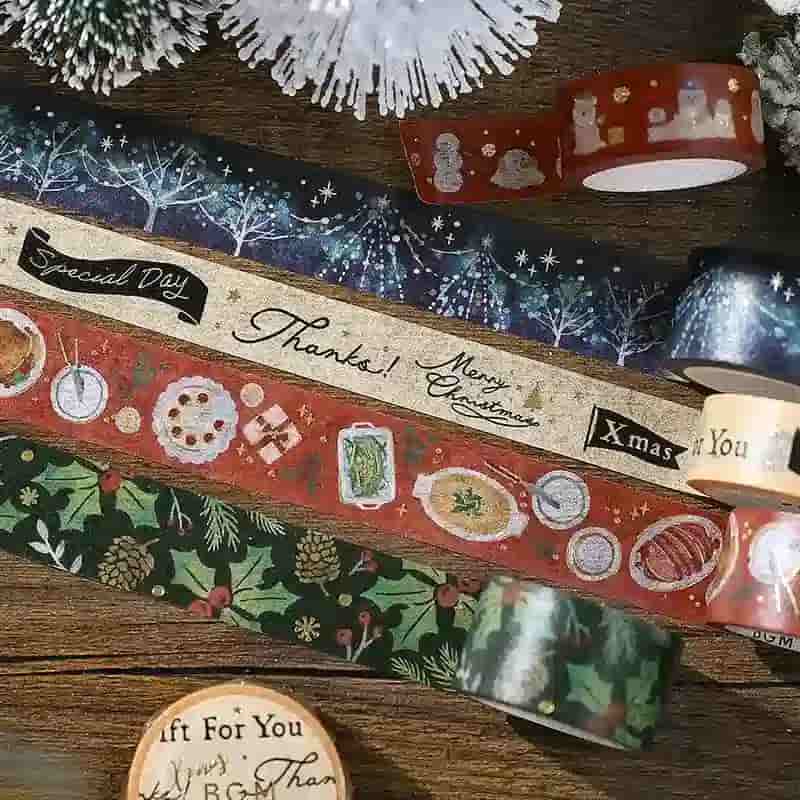 BGM - Washi Tape 20 mm Foil Stamping - Botanic - Xmas Limited