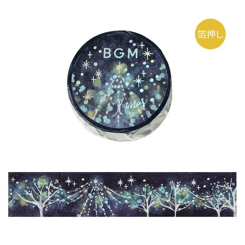 BGM - Washi Tape 20 mm Foil Stamping - Illumination - Xmas Limited