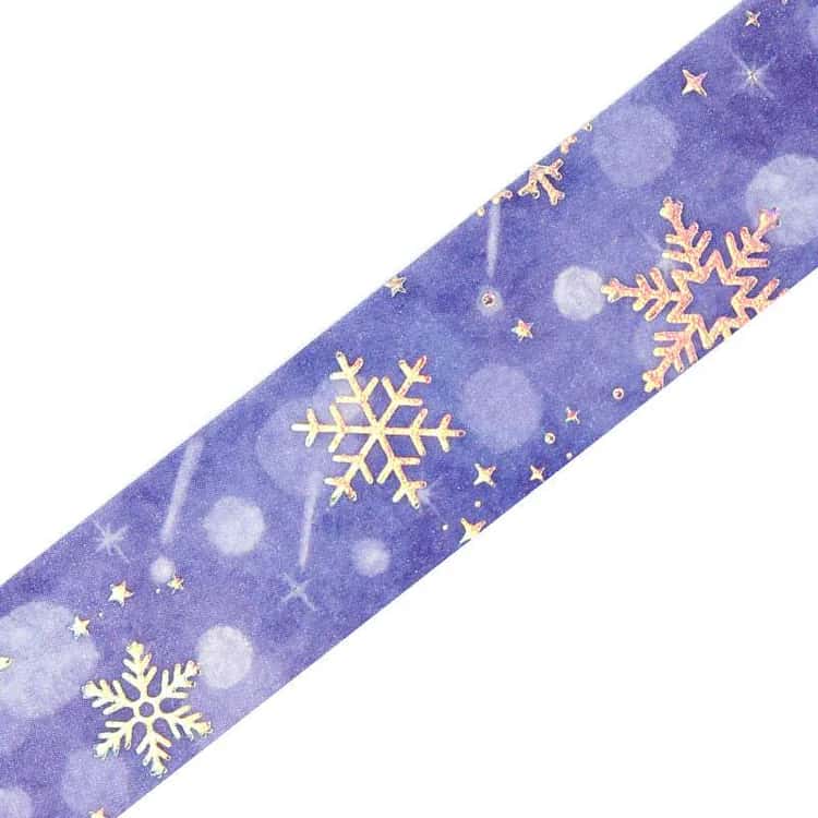 BGM - Washi Tape 15 mm Holographic Foil - Snowflake - Winter Limited