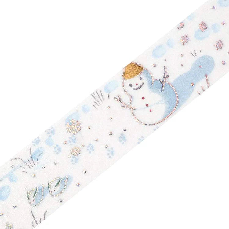 BGM - Washi Tape 15 mm Holographic Foil - Snow Play - Winter Limited