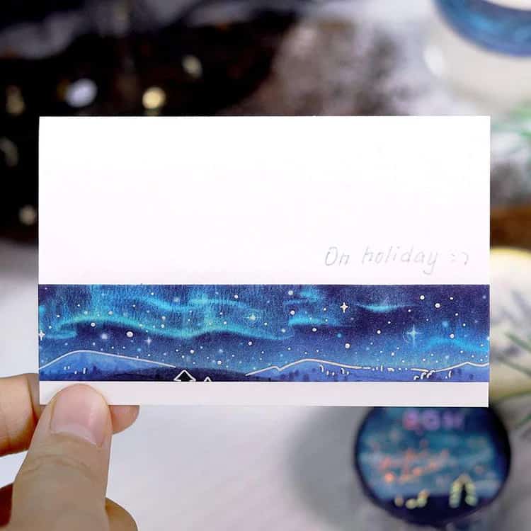 BGM - Washi Tape 20 mm Holographic Foil - Aurora - Winter Limited