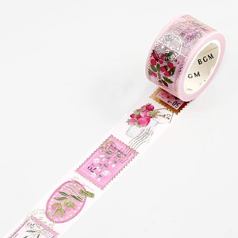 BGM - Washi Tape 20 mm Sellos - Rosa