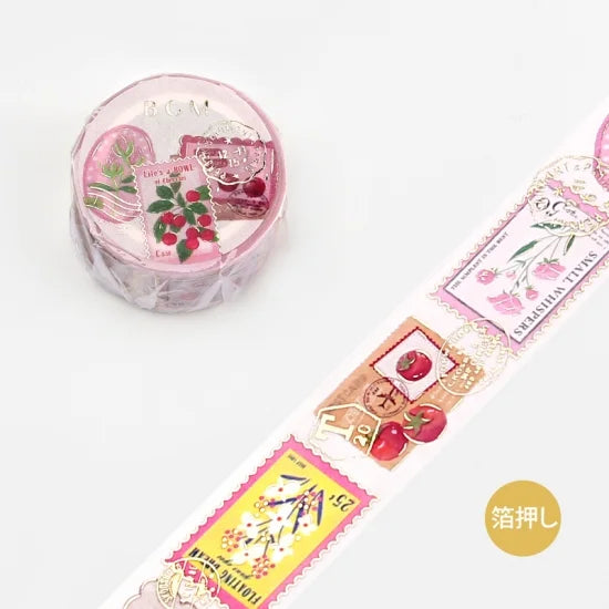 BGM - Washi Tape 20 mm Sellos - Rosa