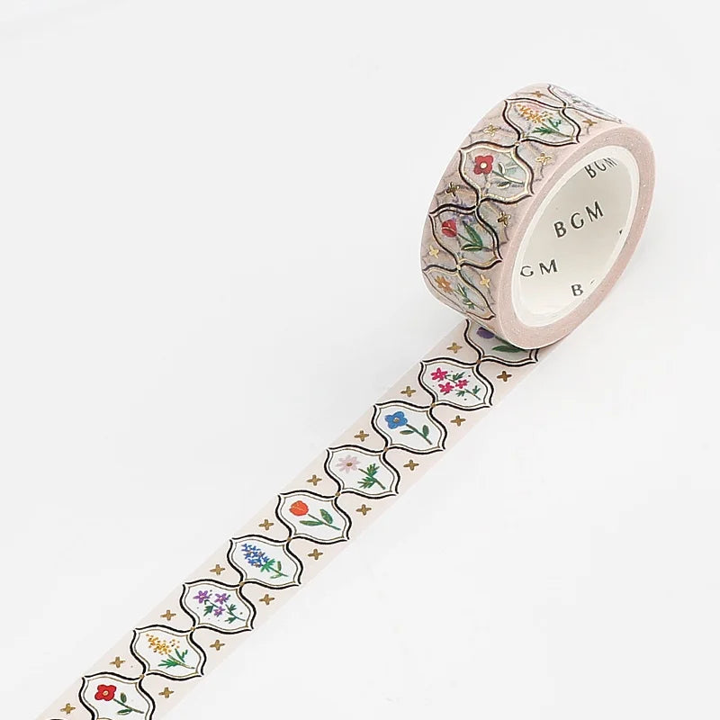 BGM - Washi Tape 15 mm Foil Stamping - Retro Light