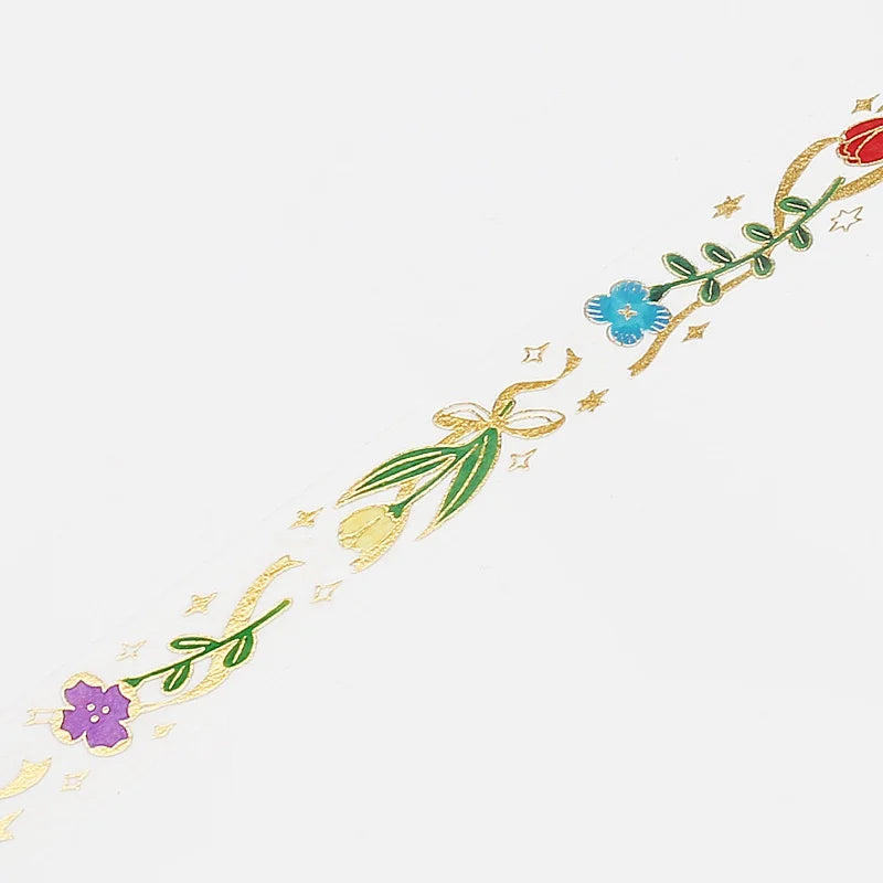 BGM - Washi Tape 15 mm Foil Stamping - Retro Ribbon