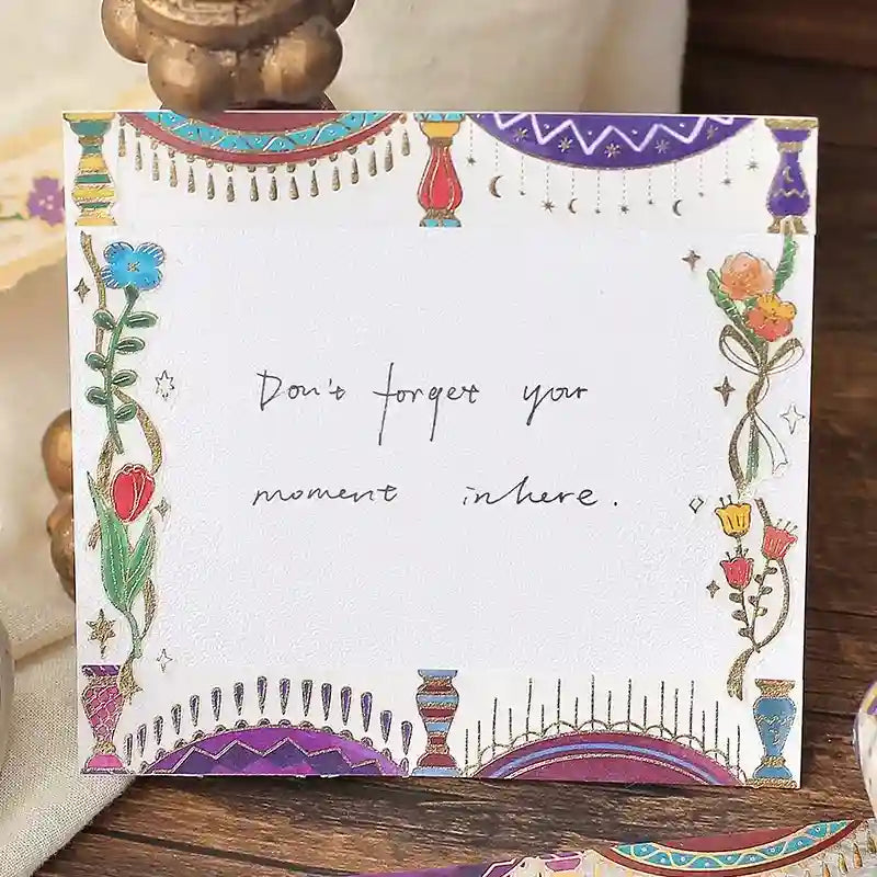 BGM - Washi Tape 15 mm Foil Stamping - Retro Curtain