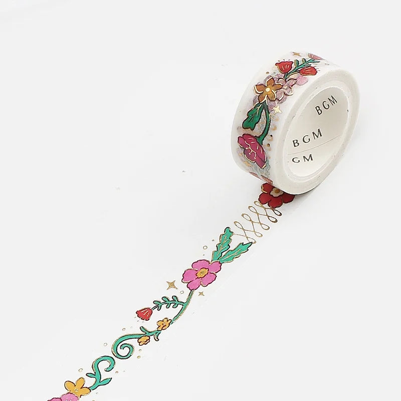 BGM - Washi Tape 15 mm Foil Stamping - Retro Karakusa