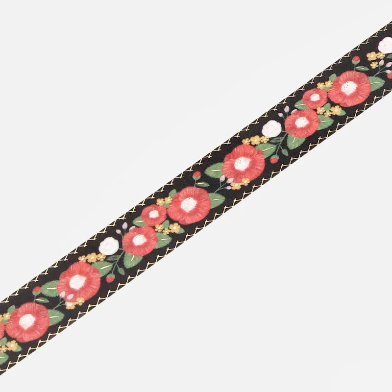 BGM - Washi Tape 20 mm Bordados - Camelias