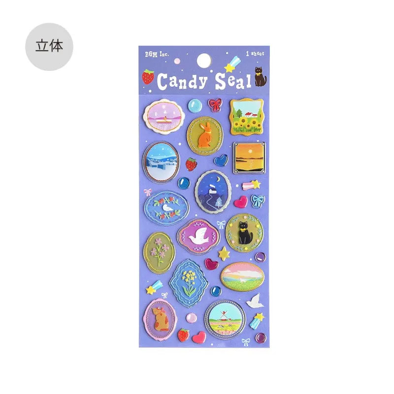 BGM - Pegatinas Candy Seal - Colored Brooch
