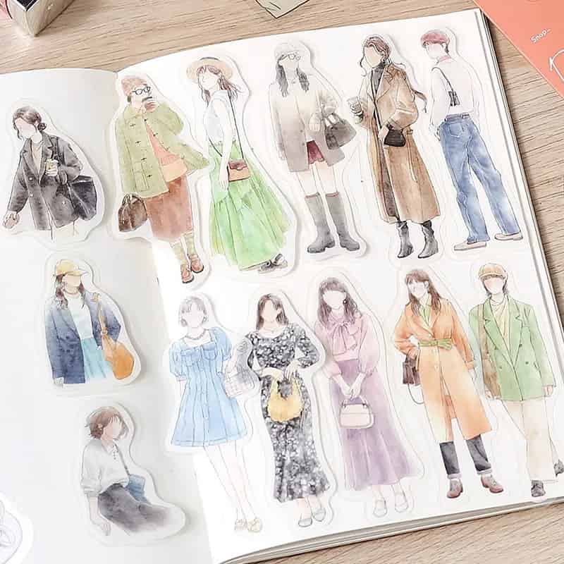 BGM - Pegatinas sueltas 45 ud - Cherie - Omotesando