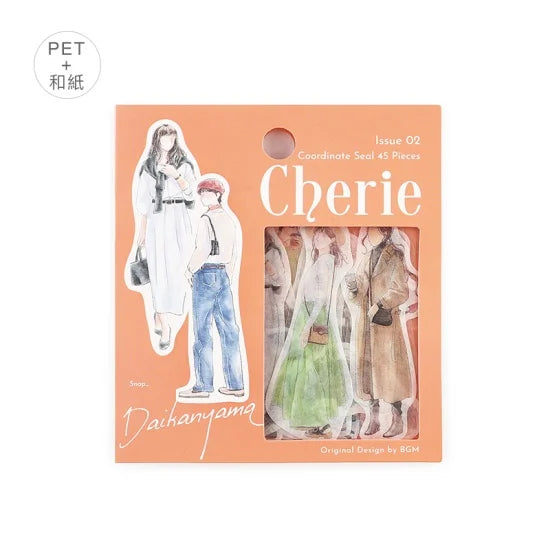 BGM - Pegatinas sueltas 45 ud - Cherie - Daikanyama