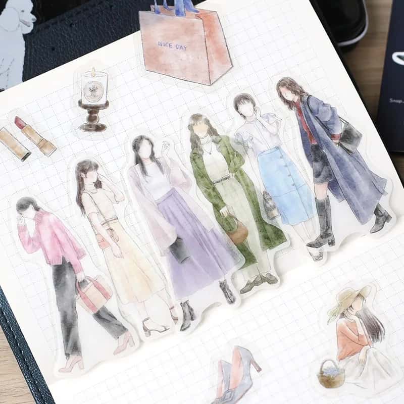 BGM - Pegatinas sueltas 45 ud - Cherie - Ginza