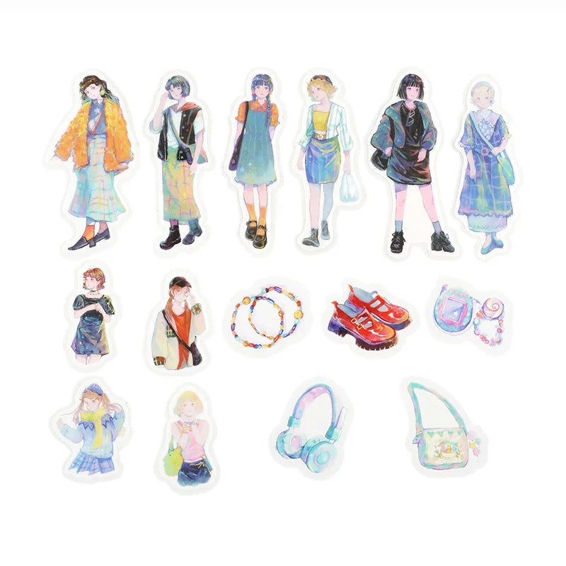 BGM - Pegatinas sueltas 45 ud - Cherie - Harajuku