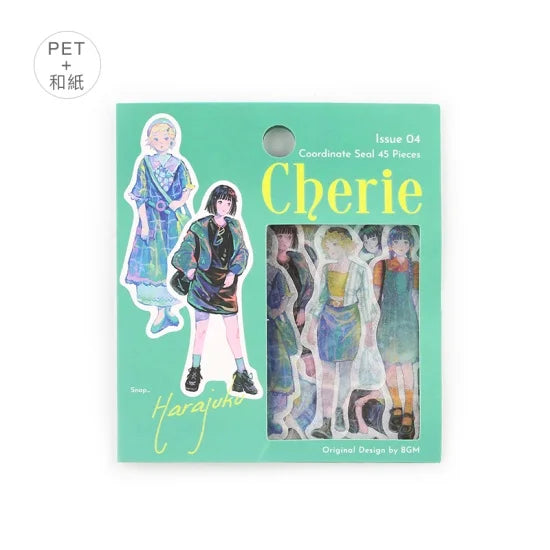 BGM - Pegatinas sueltas 45 ud - Cherie - Harajuku