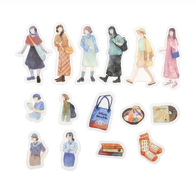 BGM - Pegatinas sueltas 45 ud - Cherie - Shimokitazawa