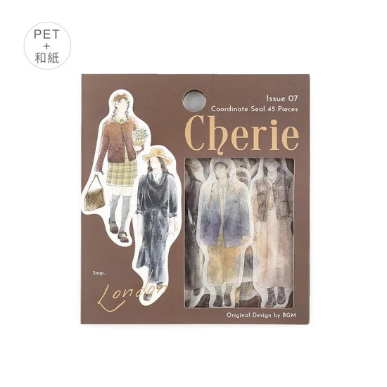 BGM - Pegatinas sueltas 45 ud - Cherie - London