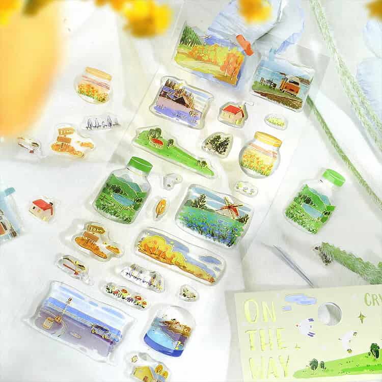 BGM - Pegatinas Crystal Seal - Travelling Scenery