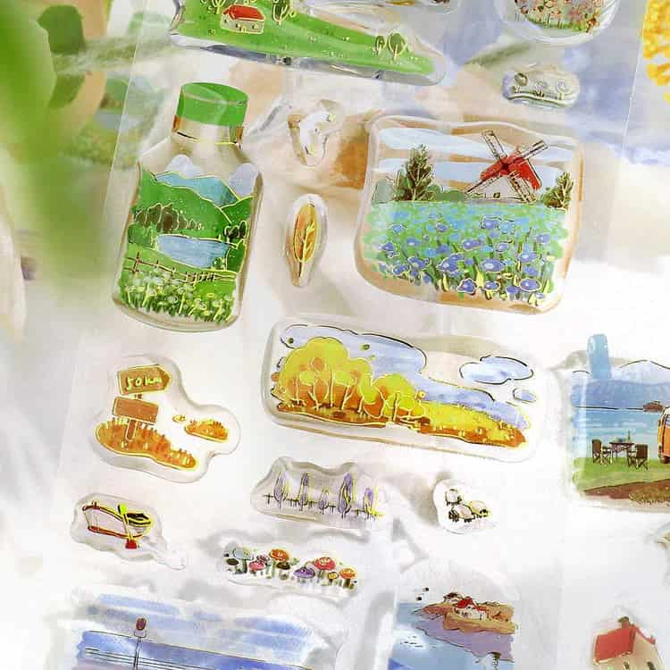 BGM - Pegatinas Crystal Seal - Travelling Scenery