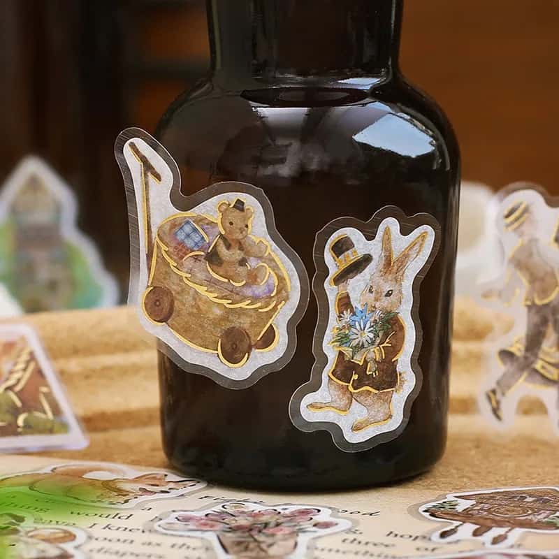 BGM - Pegatinas sueltas 45 ud - The Alps Story - Brown